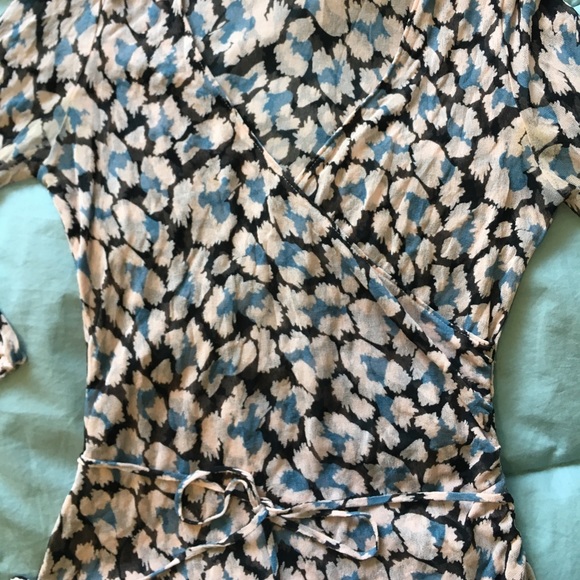 Diane von Furstenberg Silk Print Blouse - Picture 2 of 6